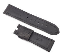 Load image into Gallery viewer, Firenze Deployment : Vintage Calf Leather Watch Strap BLACK for Panerai 22 24 26
