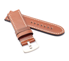 Load image into Gallery viewer, Marino Parallel : SHELL CORDOVAN Leather Watch Strap GOLD BROWN 22mm 26mm