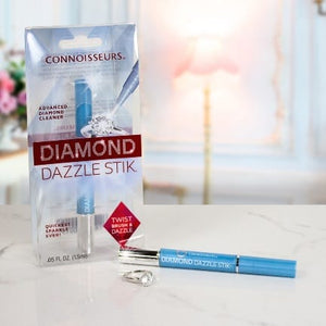 Connoisseurs Diamond Dazzle Stik Sanitizing Cleaner & Polish engagement rings, - Pewter & Black