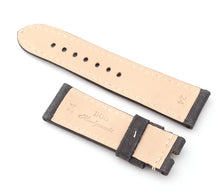 Load image into Gallery viewer, Marino Deployment: VINTAGE CALF Saddle Leather Watch Strap Grey 24mm