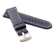 Load image into Gallery viewer, Marino : Premium Calf Saddle Leather Watch Strap BLUE 24mm, 26mm