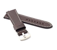 Load image into Gallery viewer, Marino : Premium Calf Saddle Leather Watch Strap DARK BROWN 24mm, 26mm