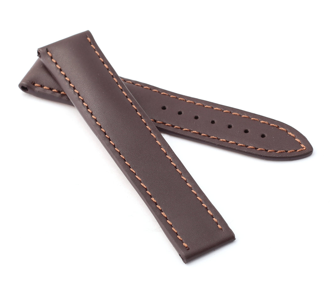 Marino Deployment : Saddle Leather Watch Strap BROWN 20mm 22mm