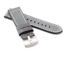 Load image into Gallery viewer, Marino : VINTAGE CALF Saddle Leather Watch Strap GREY 24mm