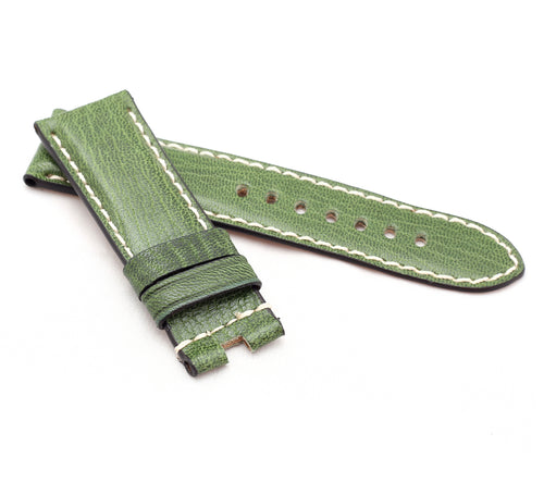 Marino Deployment: VINTAGE CALF Saddle Leather Watch Strap - GREEN