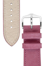 Load image into Gallery viewer, Hirsch Osiris Limited Edition Calf Leather With Nubuck Effect Watch Strap in Bordeaux Mauve (Underside &amp; Tapers)