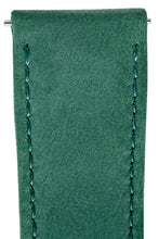 Load image into Gallery viewer, Hirsch Osiris Limited Edition Calf Leather With Nubuck Effect Watch Strap in Green (Close-Up Texture Detail)