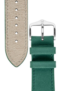Hirsch Osiris Limited Edition Calf Leather With Nubuck Effect Watch Strap in Green (Underside & Tapers)