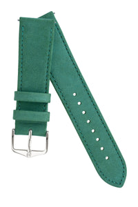 Hirsch Osiris Limited Edition Calf Leather With Nubuck Effect Watch Strap in Green