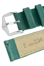 Load image into Gallery viewer, Hirsch Osiris Limited Edition Calf Leather With Nubuck Effect Watch Strap in Green (Quick-Release Mechanism)
