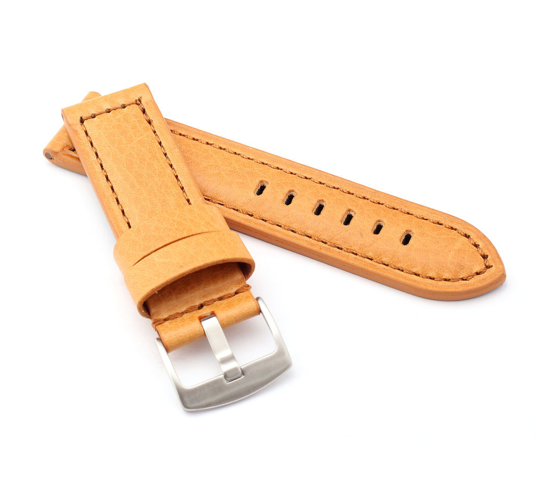 Firenze: Vintage Calf Leather Watch Strap LIGHT BROWN