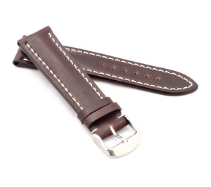 Marino : Shell Cordovan Leather Watch Strap MOCCA BROWN